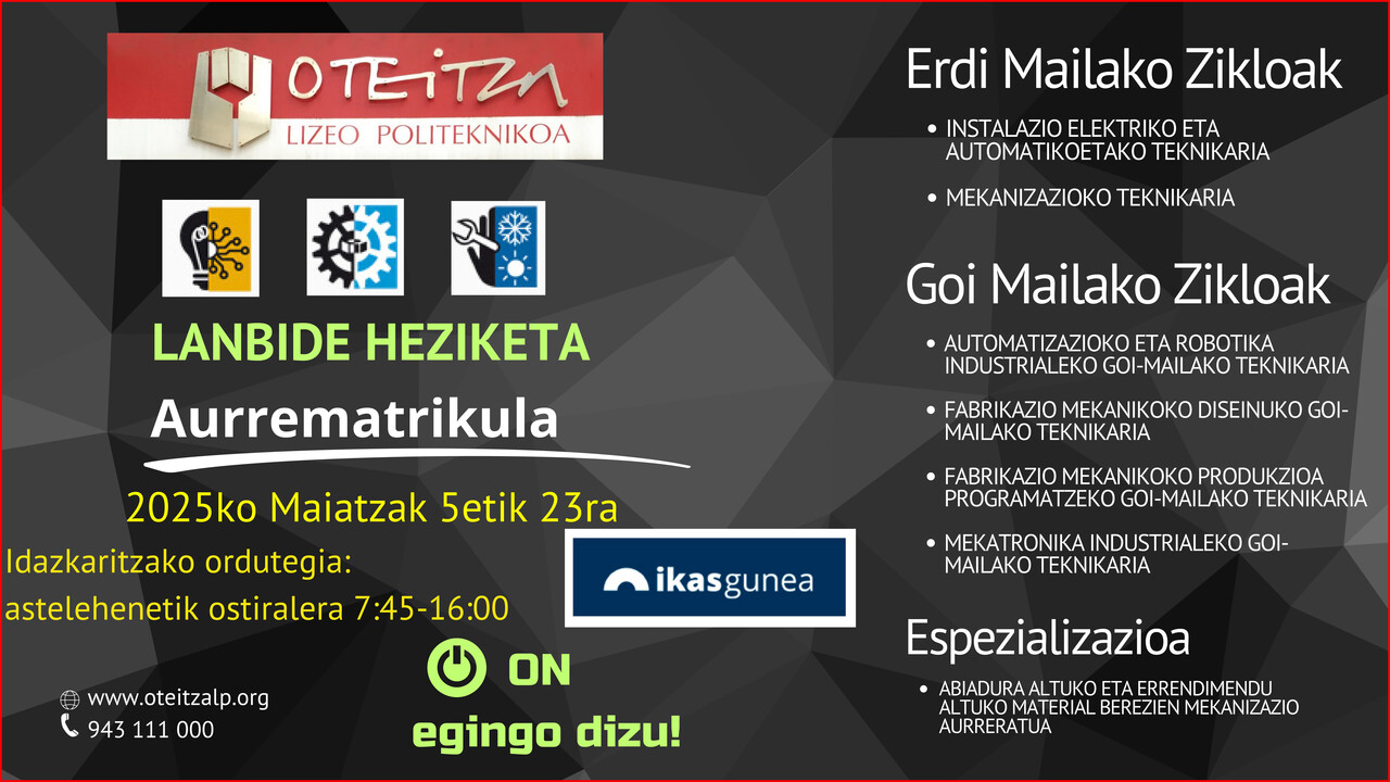 Ateak Zabalik, Oteiza Lizeoa